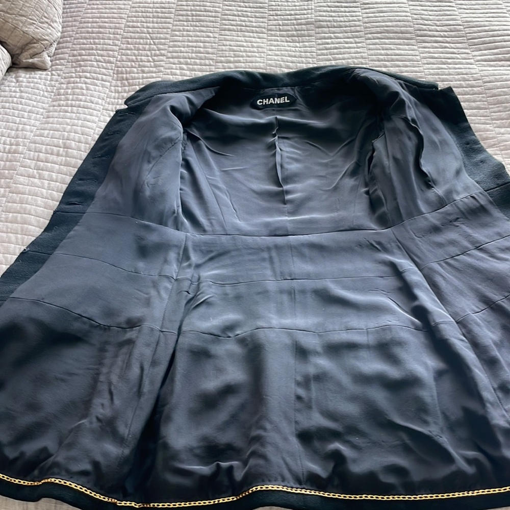 CHANEL Vintage Authentic Black Jacket Pearl Buttons - Picture 16 of 16